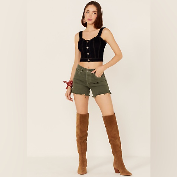 Free People Women's Makai Cutoff Denim Shorts - Picture 1 of 9